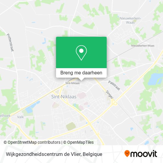 Wijkgezondheidscentrum de Vlier kaart