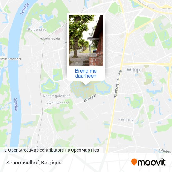 Schoonselhof kaart