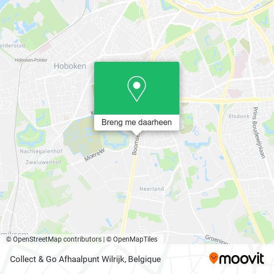 Collect & Go Afhaalpunt Wilrijk kaart