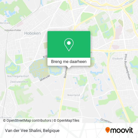 Van der Vee Shalini kaart