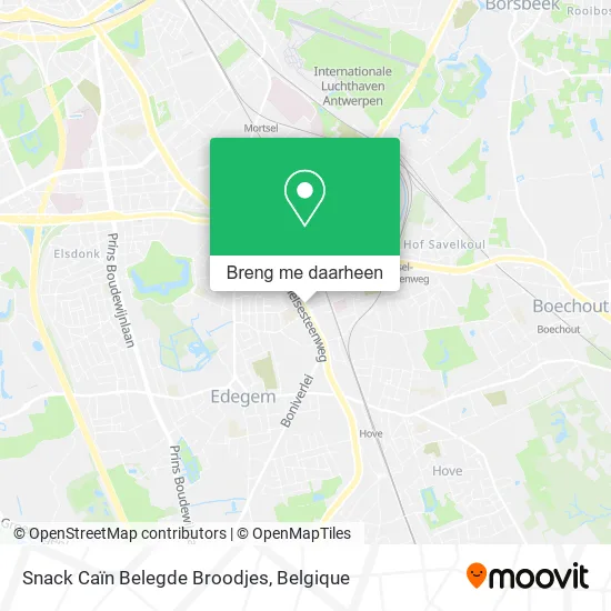 Snack Caïn Belegde Broodjes kaart
