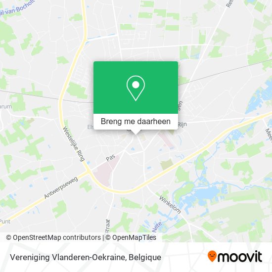 Vereniging Vlanderen-Oekraine kaart