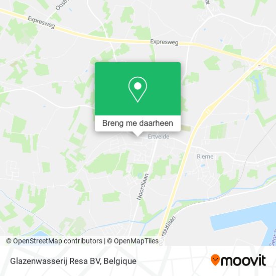Glazenwasserij Resa BV kaart