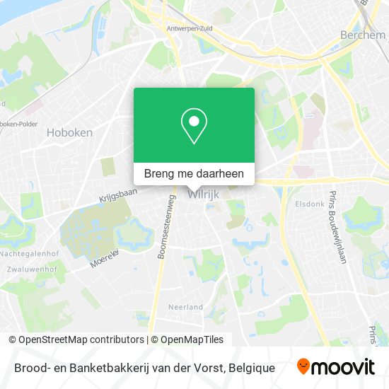 Brood- en Banketbakkerij van der Vorst kaart
