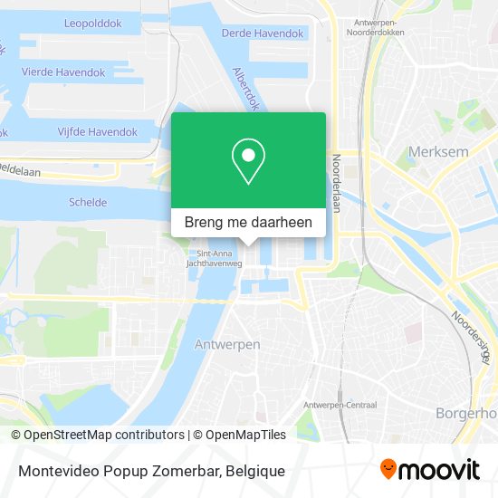 Montevideo Popup Zomerbar kaart