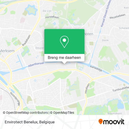 Envirotect Benelux kaart