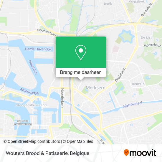 Wouters Brood & Patisserie kaart