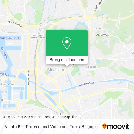 Vianto.Be - Professional Video and Tools kaart
