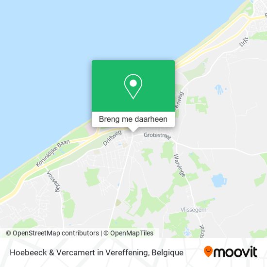 Hoebeeck & Vercamert in Vereffening kaart
