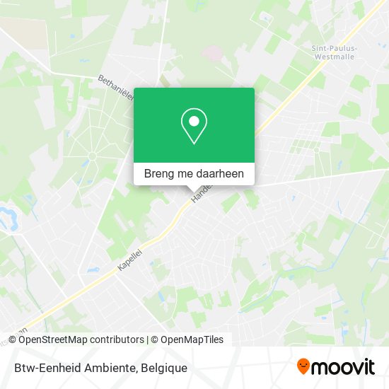 Btw-Eenheid Ambiente kaart