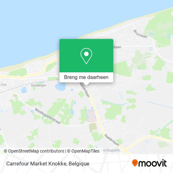 Carrefour Market Knokke kaart
