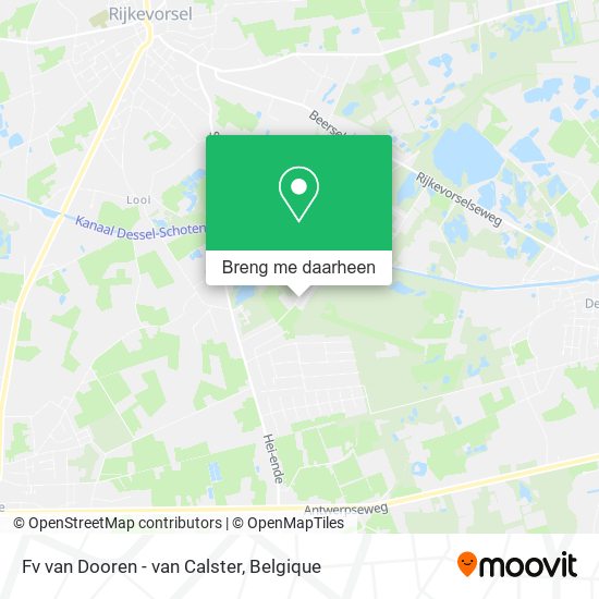 Fv van Dooren - van Calster kaart
