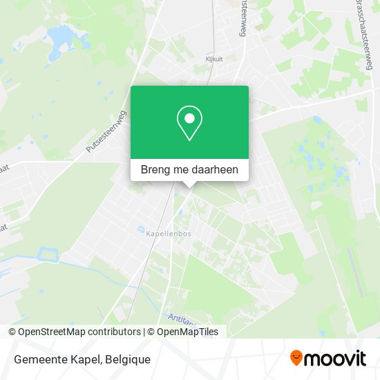 Gemeente Kapel kaart