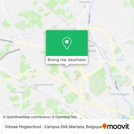 Odisee Hogeschool - Campus Dirk Martens kaart