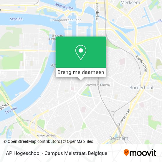 AP Hogeschool - Campus Meistraat kaart