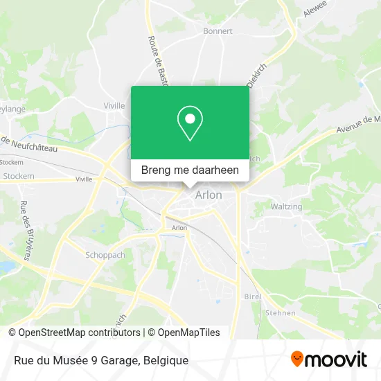 Rue du Musée 9 Garage kaart