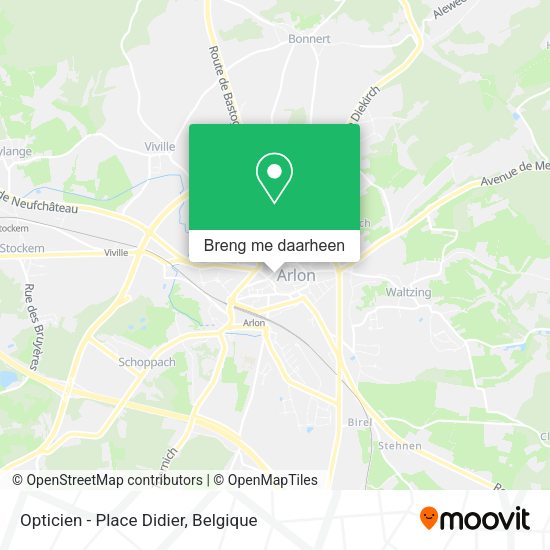 Opticien - Place Didier kaart