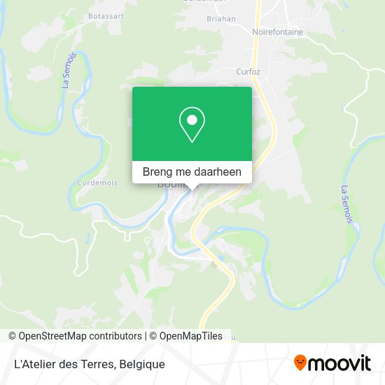 L'Atelier des Terres kaart