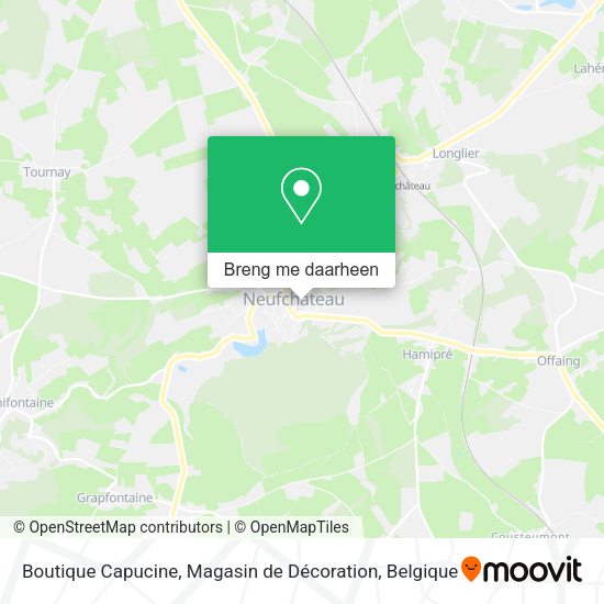 Boutique Capucine, Magasin de Décoration kaart