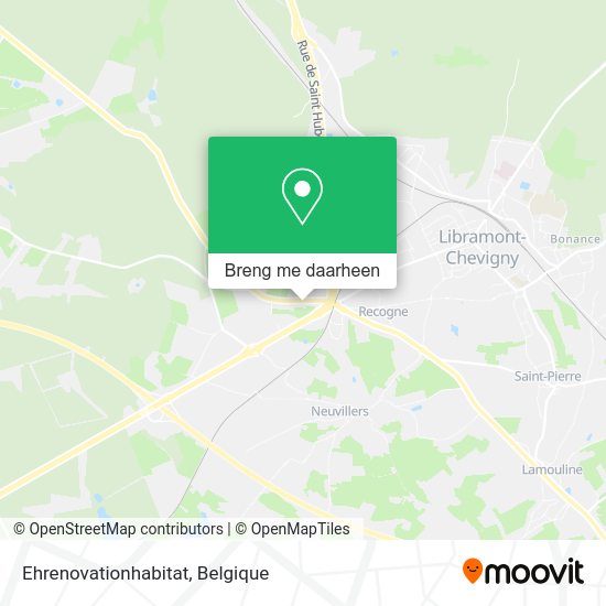 Ehrenovationhabitat kaart