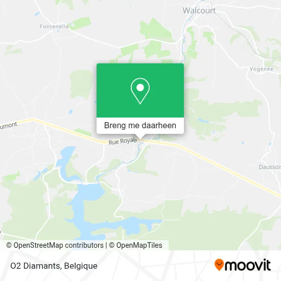 O2 Diamants kaart