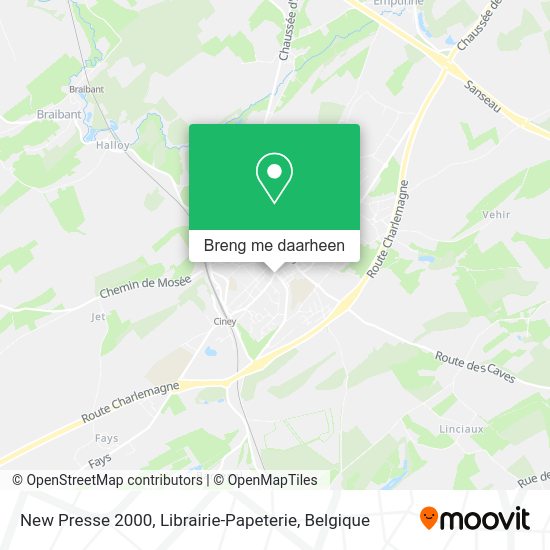 New Presse 2000, Librairie-Papeterie kaart