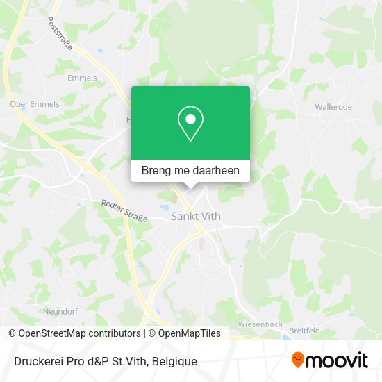 Druckerei Pro d&P St.Vith kaart