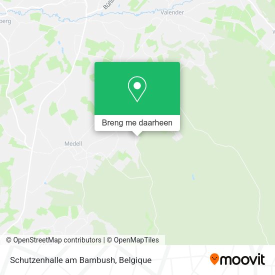 Schutzenhalle am Bambush kaart