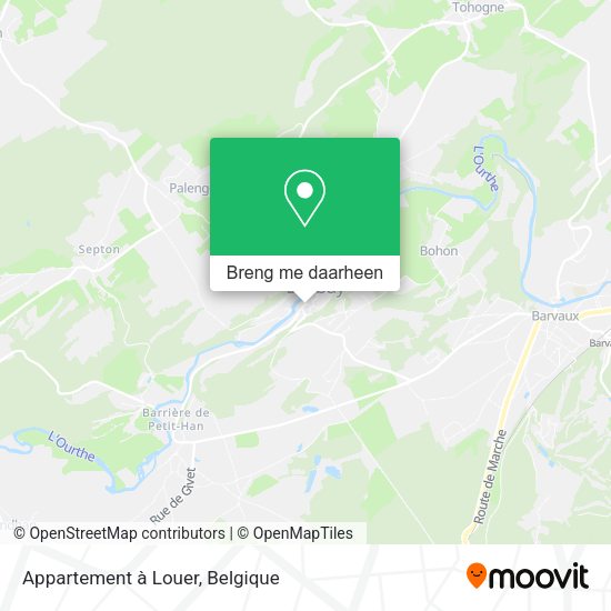 Appartement à Louer kaart