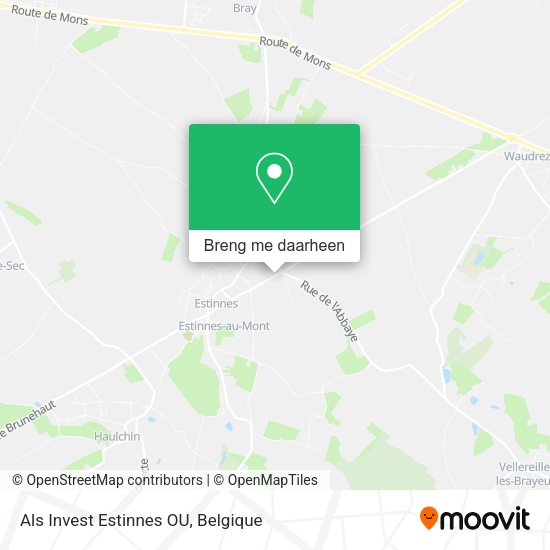 Als Invest Estinnes OU kaart