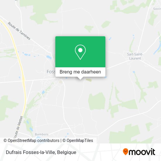 Dufrais Fosses-la-Ville kaart