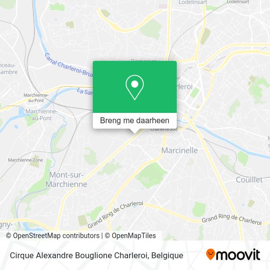 Cirque Alexandre Bouglione Charleroi kaart