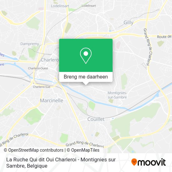 La Ruche Qui dit Oui Charleroi - Montignies sur Sambre kaart