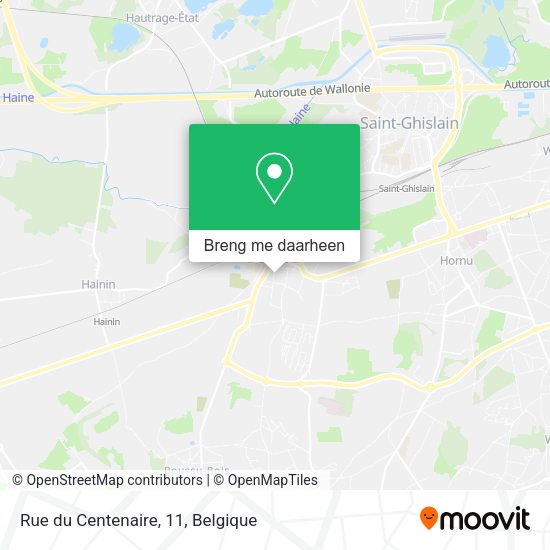 Rue du Centenaire, 11 kaart