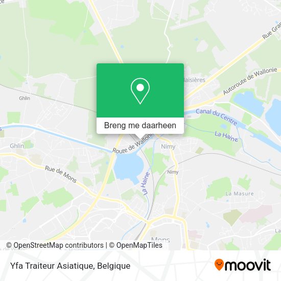 Yfa Traiteur Asiatique kaart