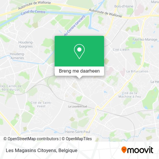 Les Magasins Citoyens kaart