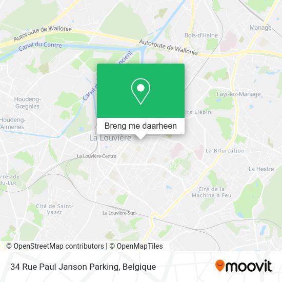 34 Rue Paul Janson Parking kaart