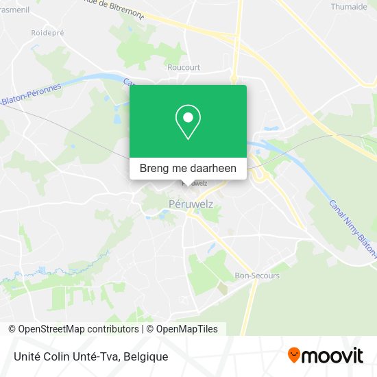 Unité Colin Unté-Tva kaart