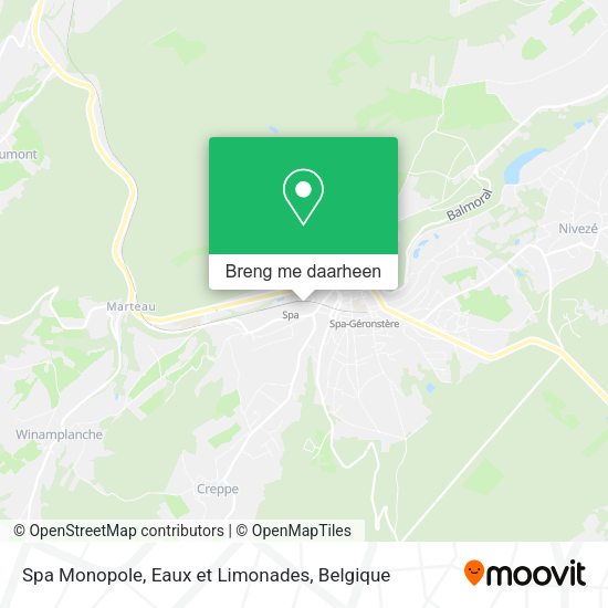 Spa Monopole, Eaux et Limonades kaart