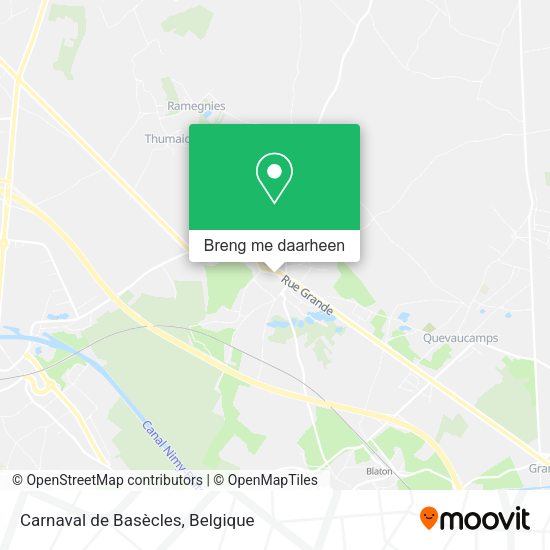 Carnaval de Basècles kaart