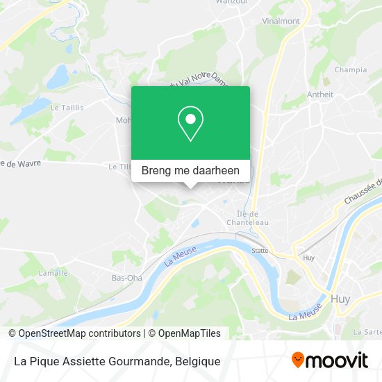 La Pique Assiette Gourmande kaart