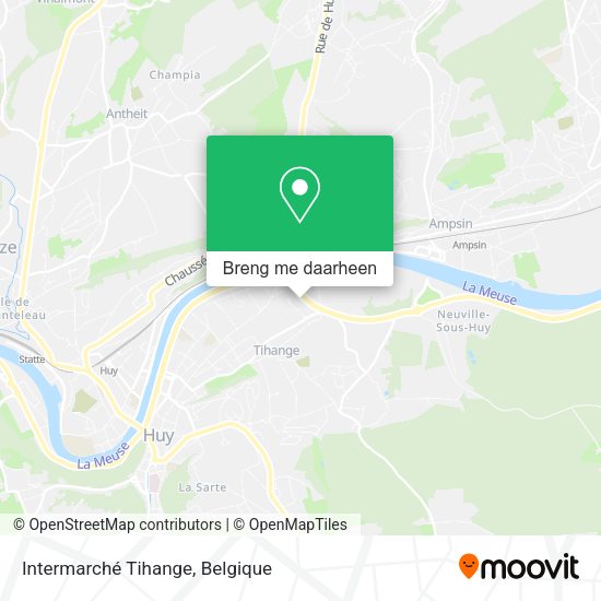 Intermarché Tihange kaart