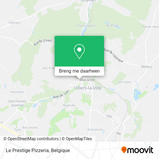 Le Prestige Pizzeria kaart