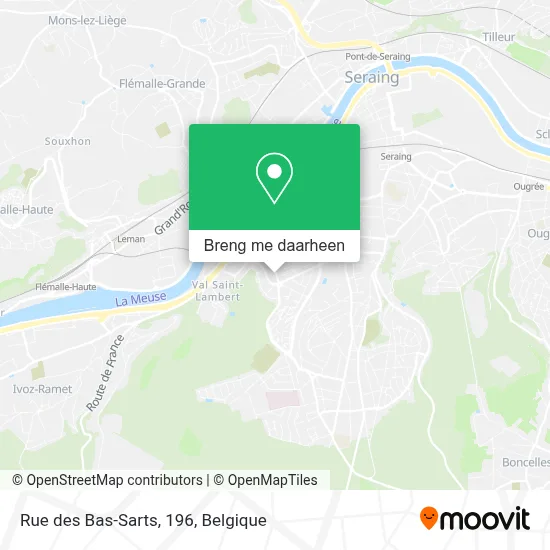 Rue des Bas-Sarts, 196 kaart