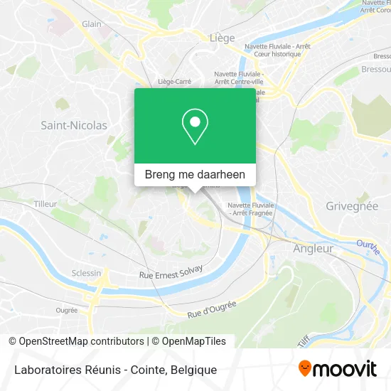 Laboratoires Réunis - Cointe kaart