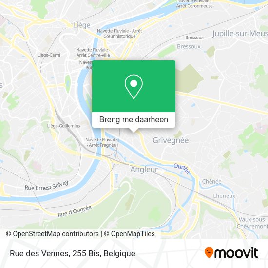 Rue des Vennes, 255 Bis kaart