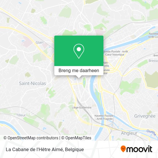 La Cabane de l'Hêtre Aimé kaart
