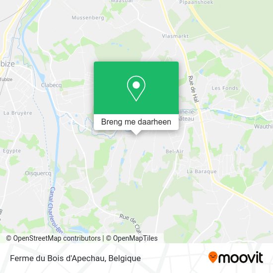 Ferme du Bois d'Apechau kaart