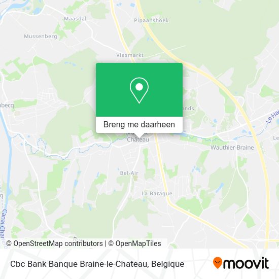 Cbc Bank Banque Braine-le-Chateau kaart