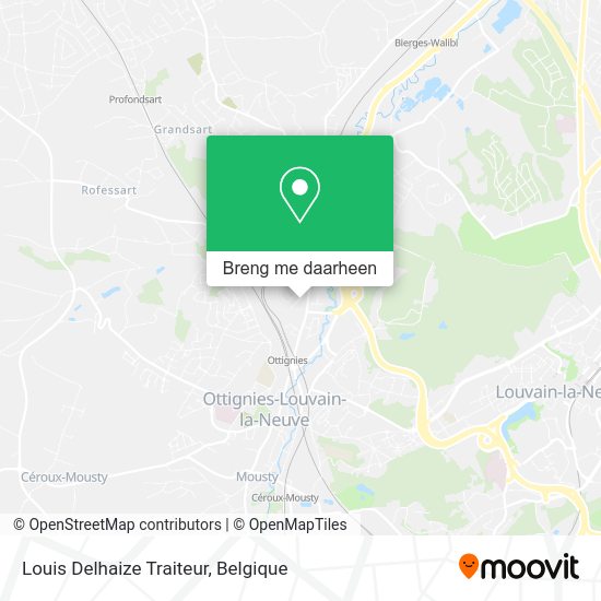 Louis Delhaize Traiteur kaart